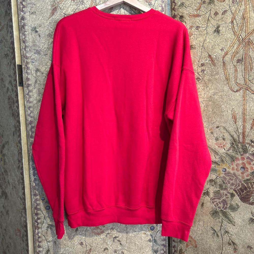 Kiel James Patrick Red “Lakeside” Crewneck Sweatshirt Size Large - Picture 6 of 6